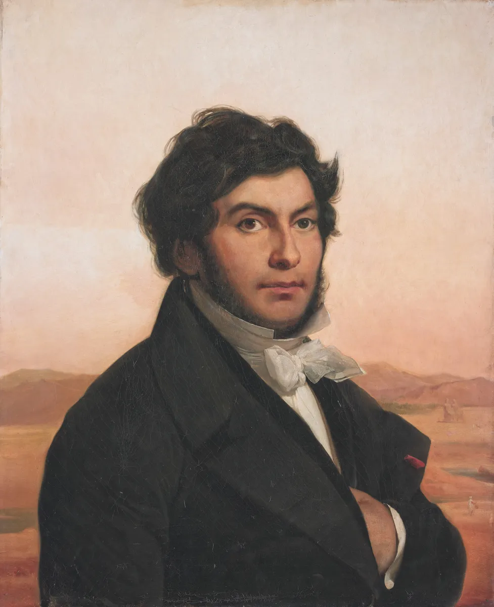 Ritratto di Jean-François Champollion dipinto da Léon Cogniet, conservato al Museo del Louvre